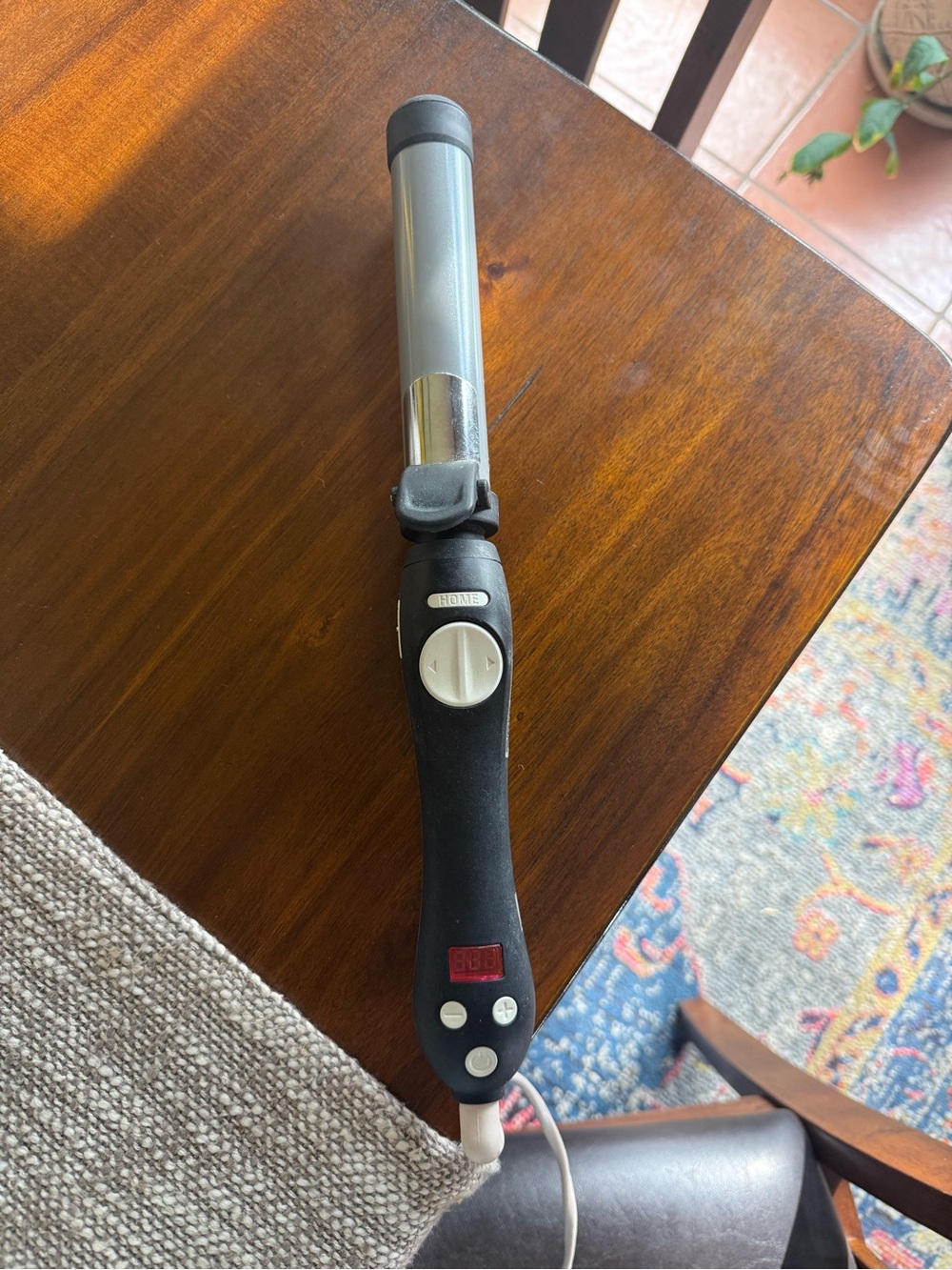 The Beachwaver Co. Curling Iron in Black and Silver